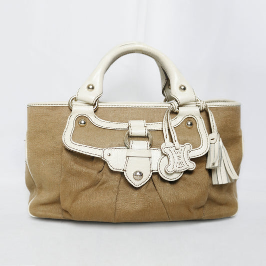 Celine leather trim canvas Boogie bag
