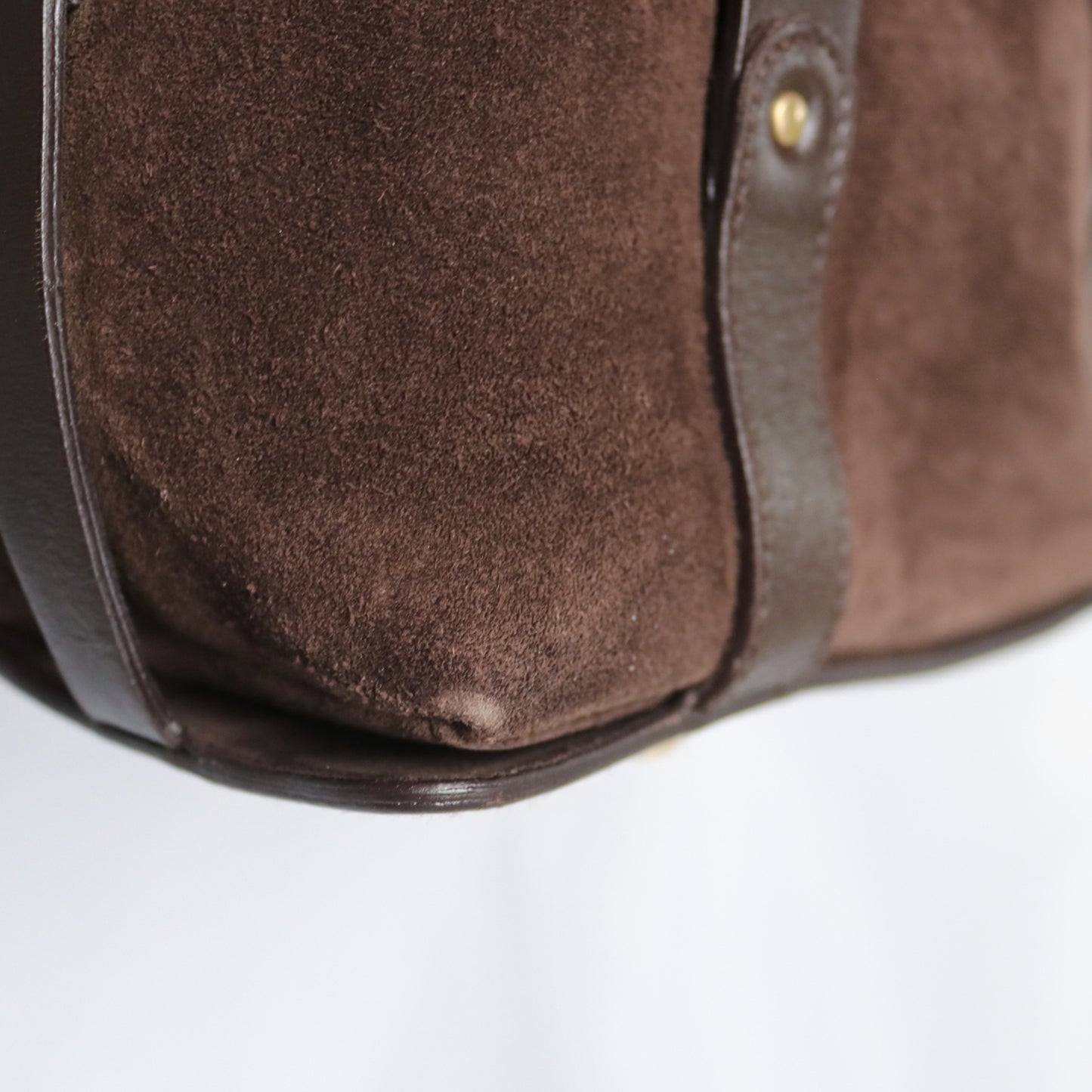 Salvatore Ferragamo bondage suede bag