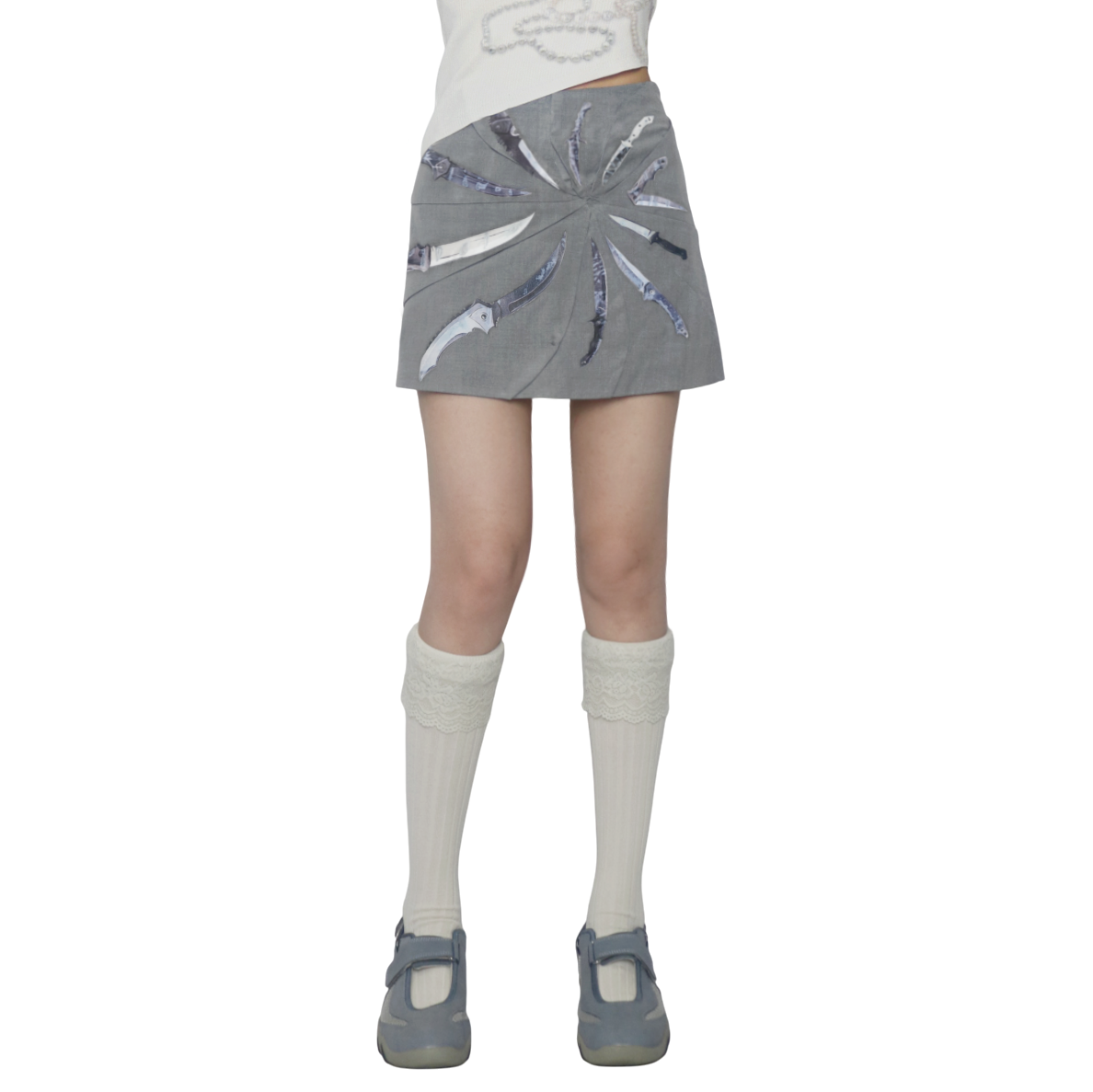 drowning knife a-line skirt