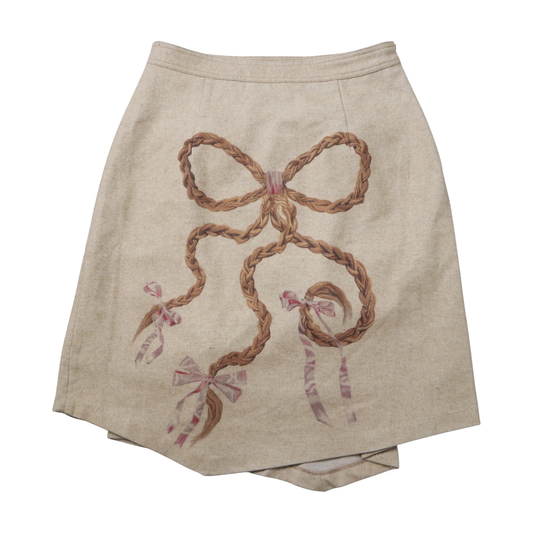 1 of 1 3D braid applique skirt