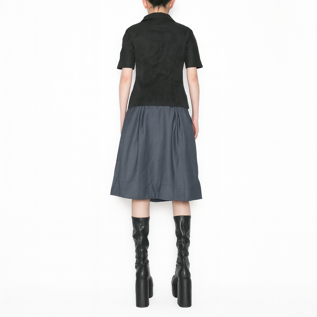 off-centre stand collar jacket