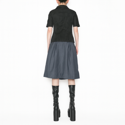 off-centre stand collar jacket