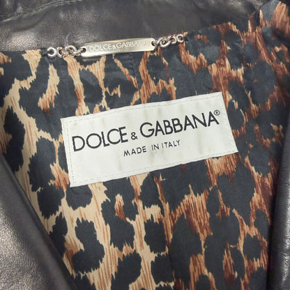 Dolce & Gabbana leather blazer jacket - Size 42
