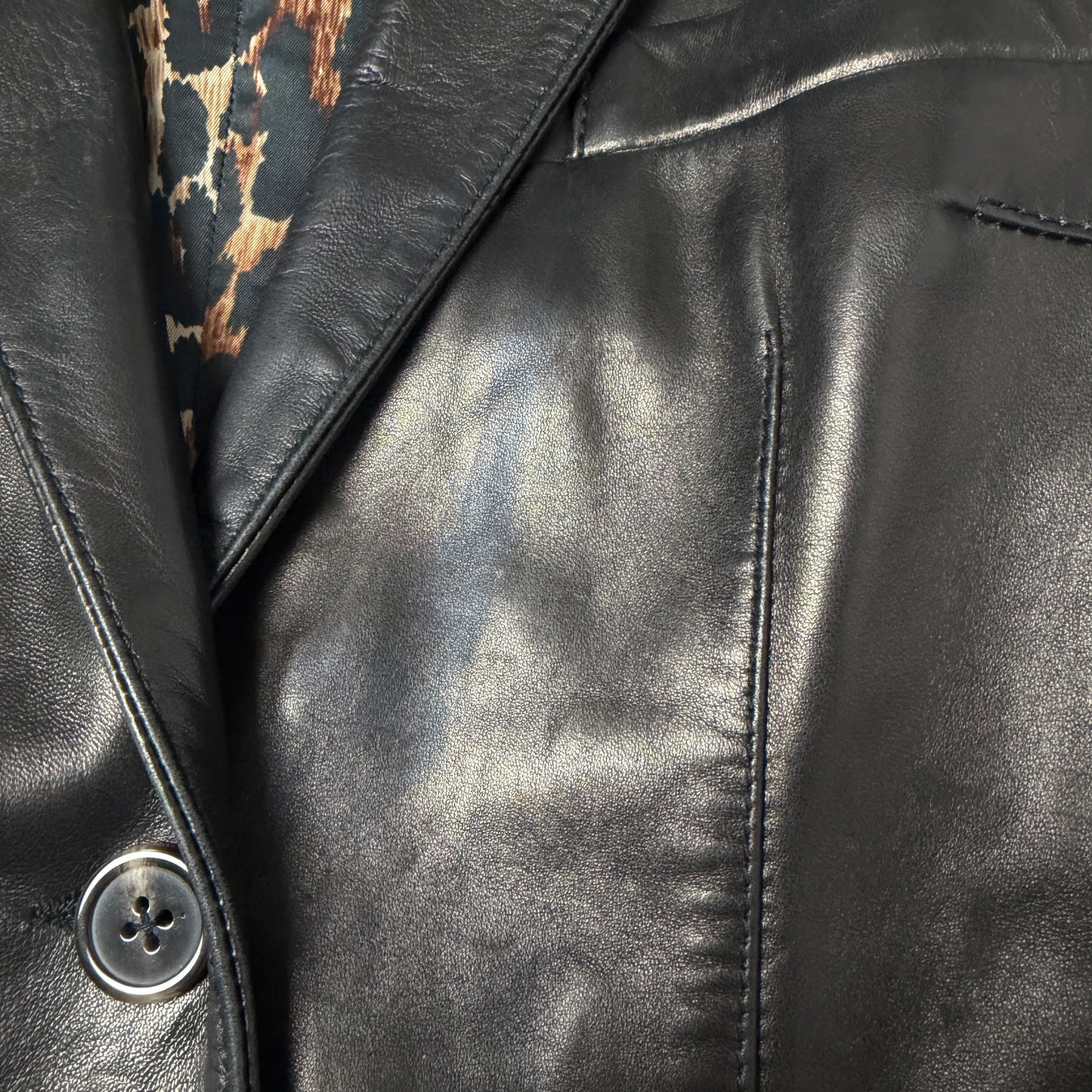 Dolce & Gabbana leather blazer jacket - Size 42