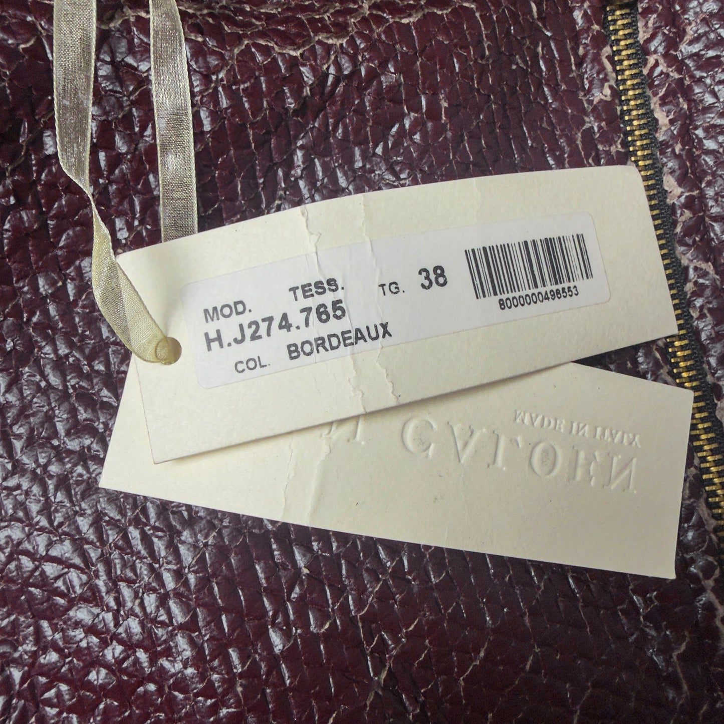 Van Caloen distressed leather biker jacket - Size 38