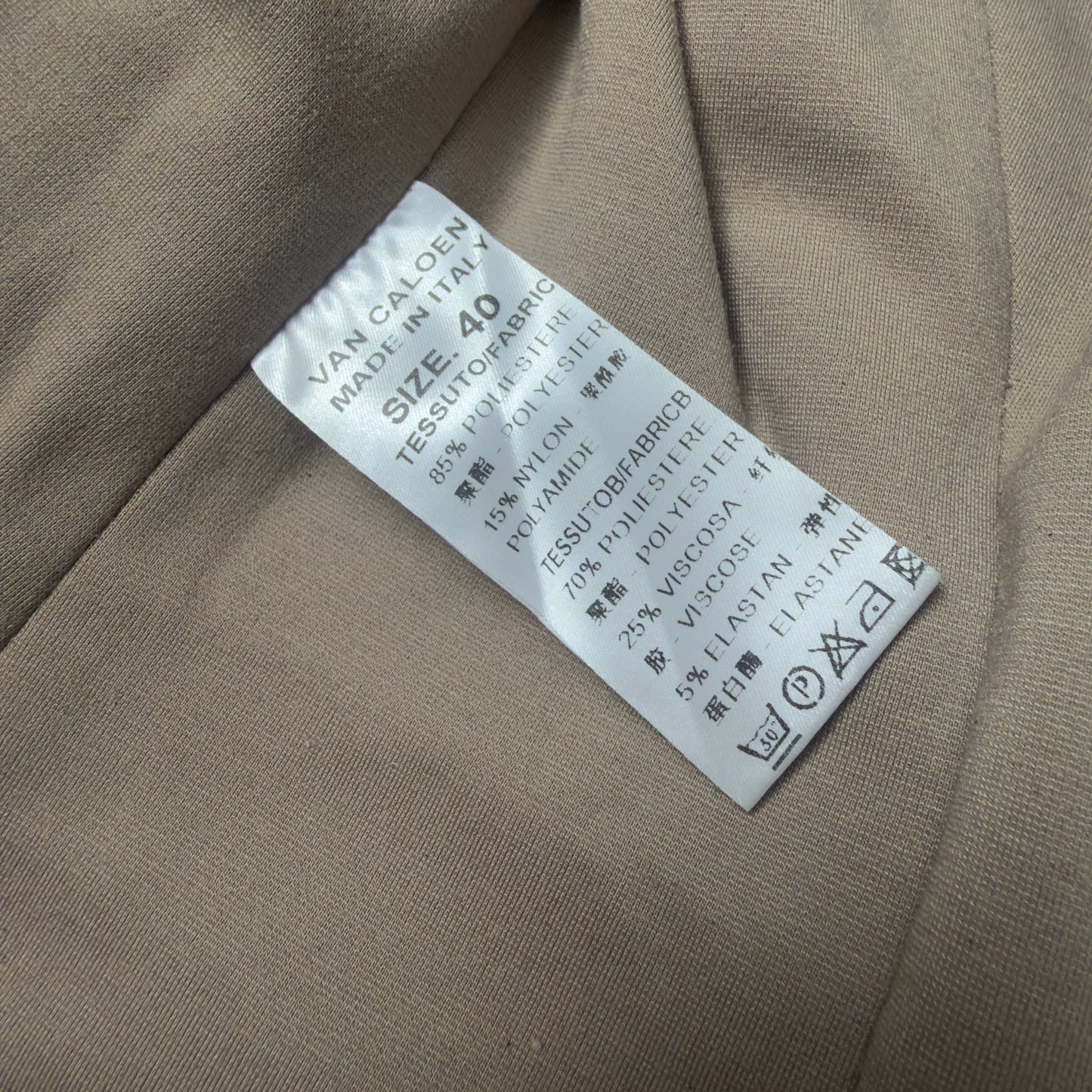 Van Caloen distressed leather biker jacket - Size 40