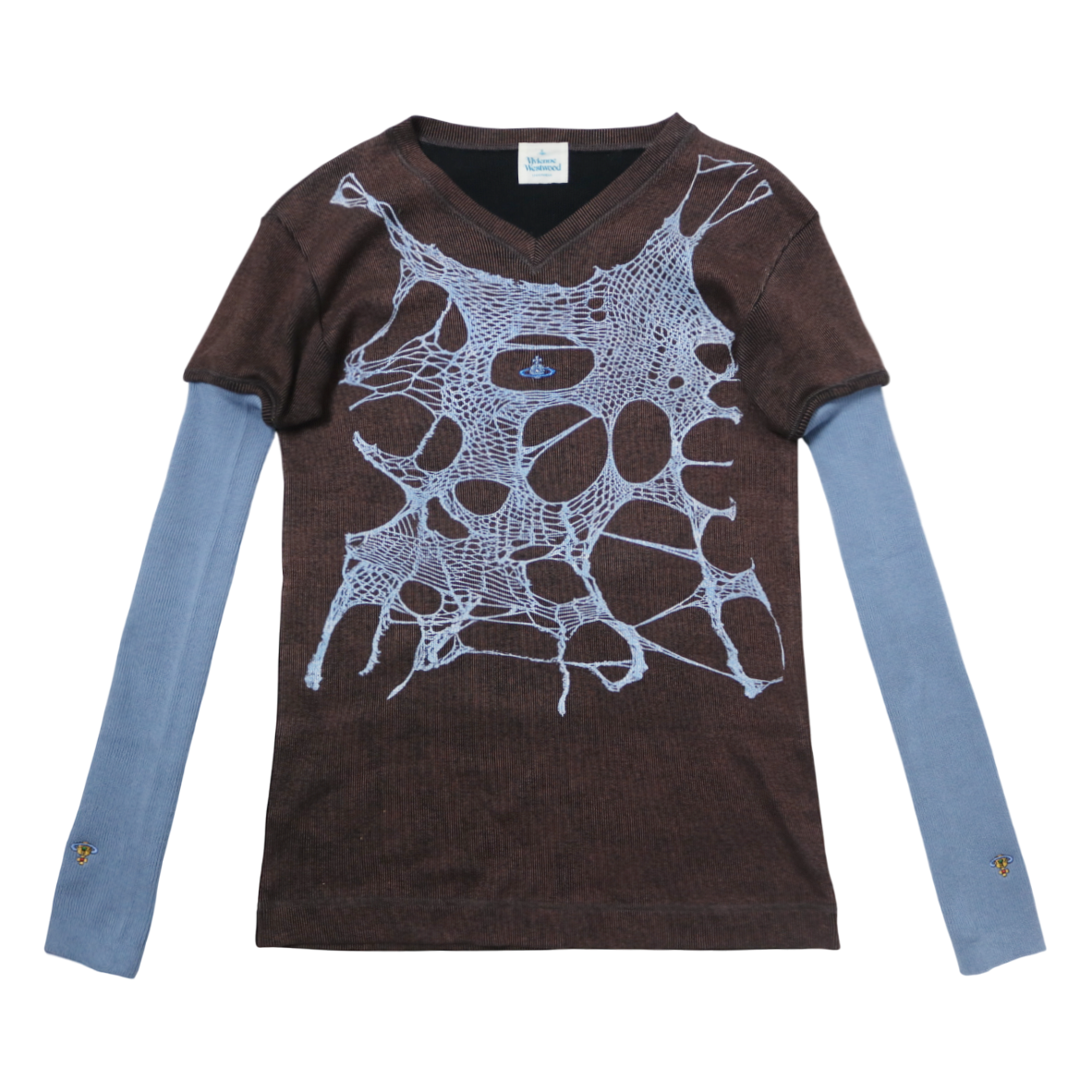 reworked Vivienne Westwood ribbed knit top