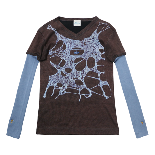 reworked Vivienne Westwood ribbed knit top