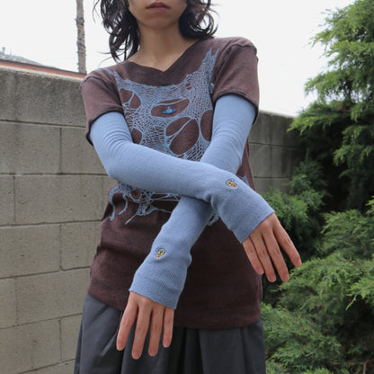 reworked Vivienne Westwood ribbed knit top