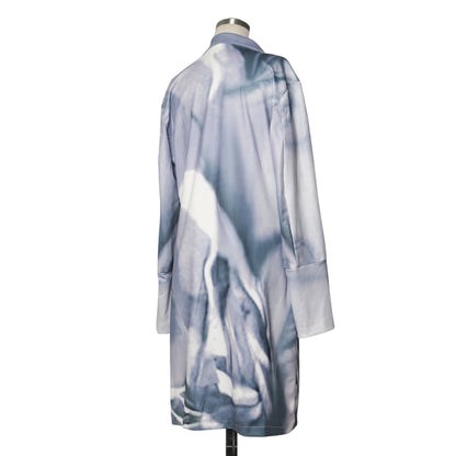 dreamcore wave print trench coat