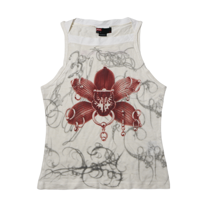 reworked Diesel semi sheer tank top