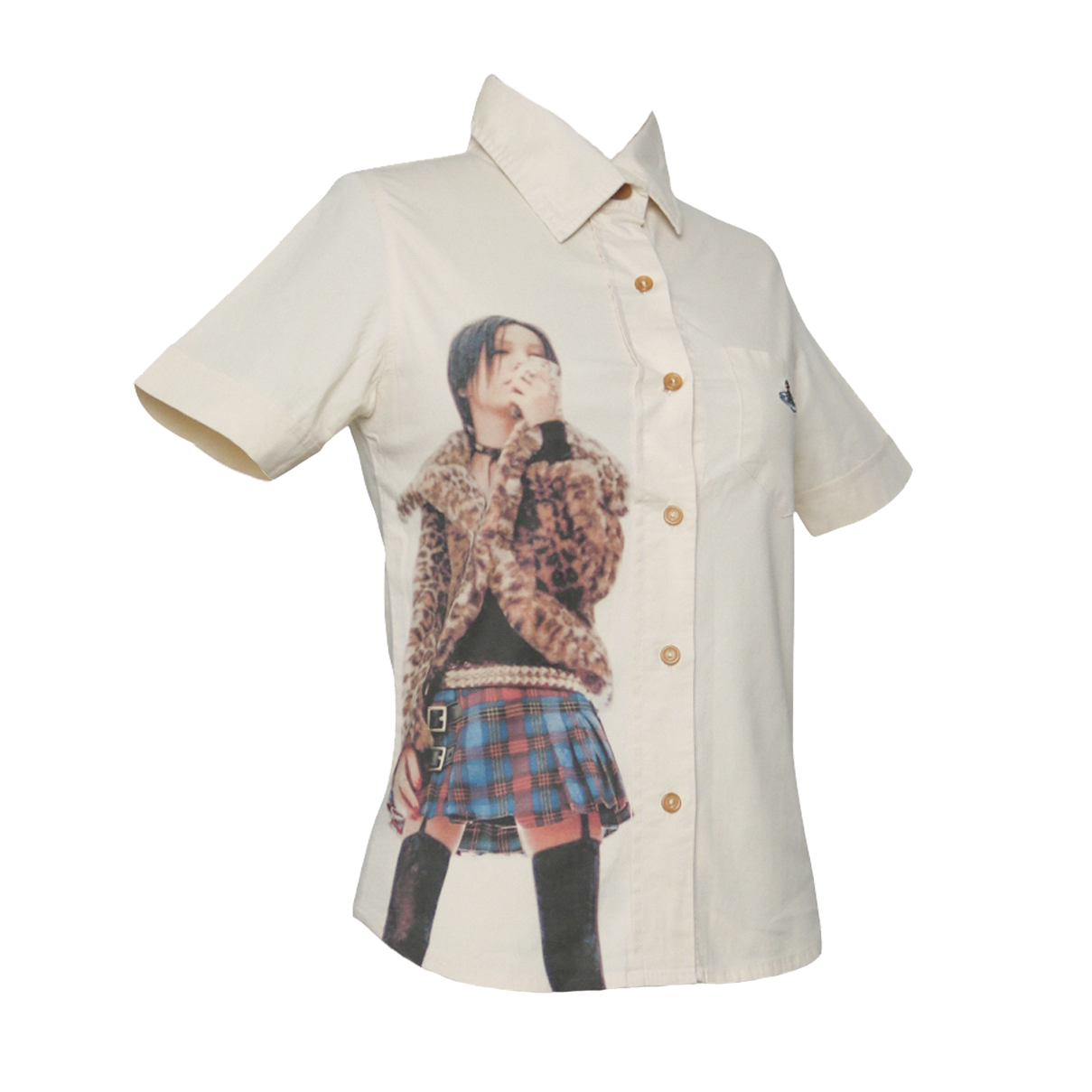 reworked Vivienne Westwood button shirt