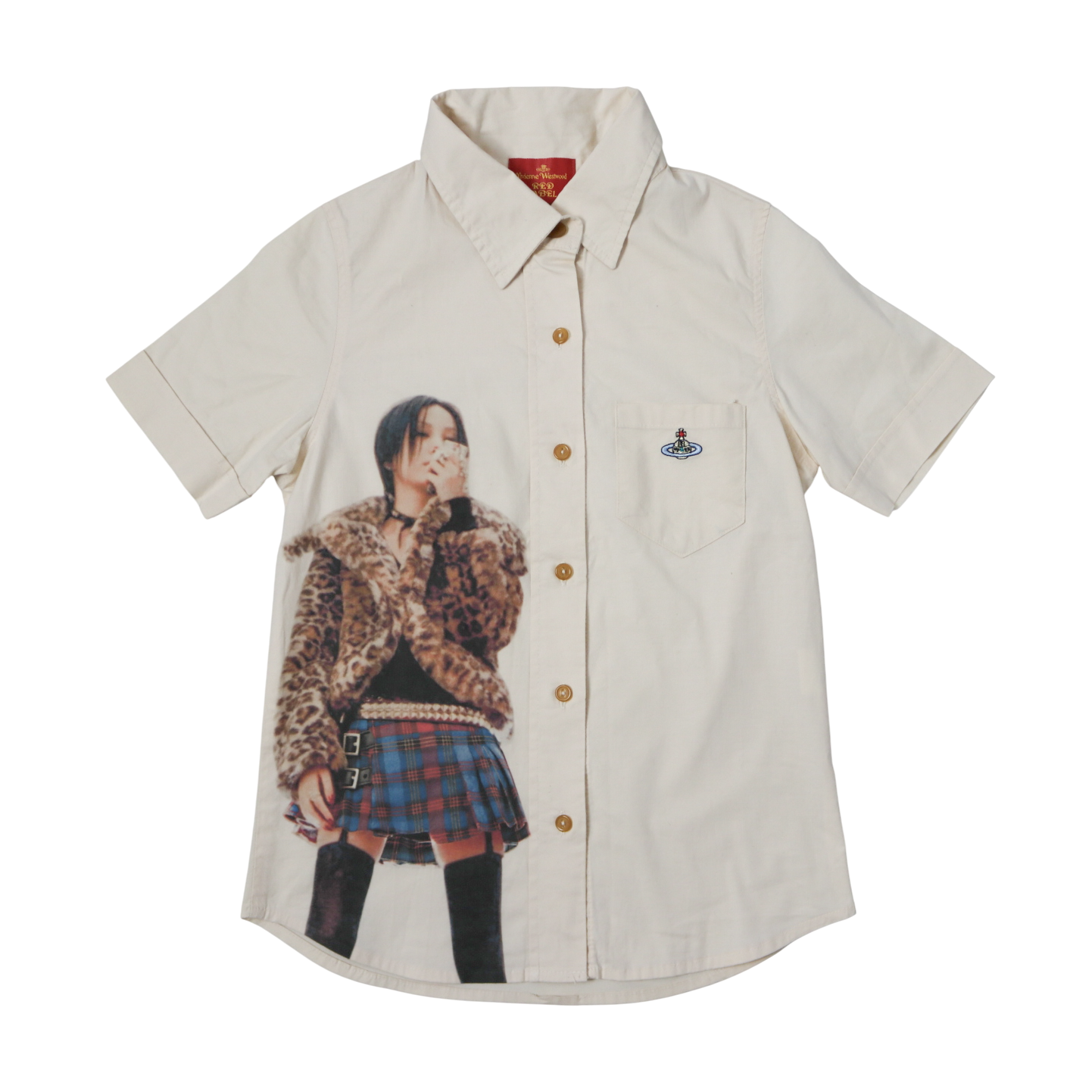 reworked Vivienne Westwood button shirt