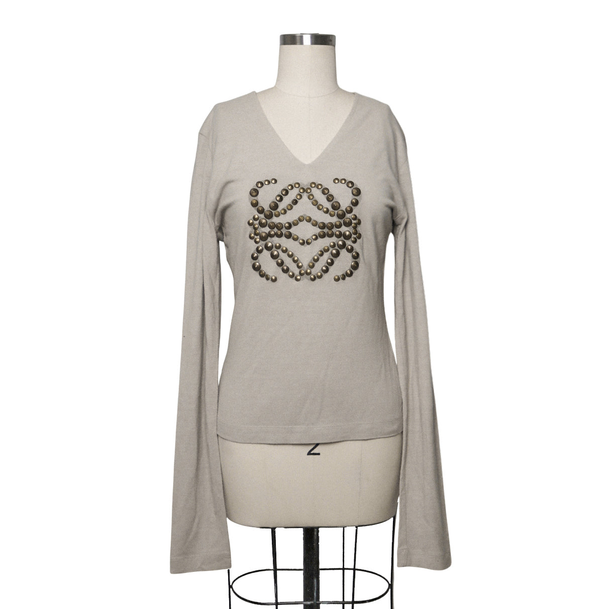 reworked Loewe studded Anagram top - Size M