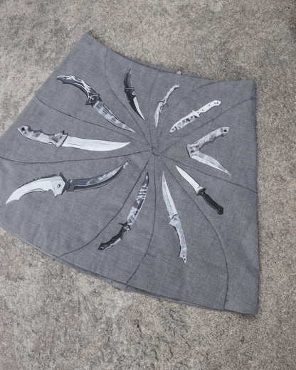 drowning knife a-line skirt