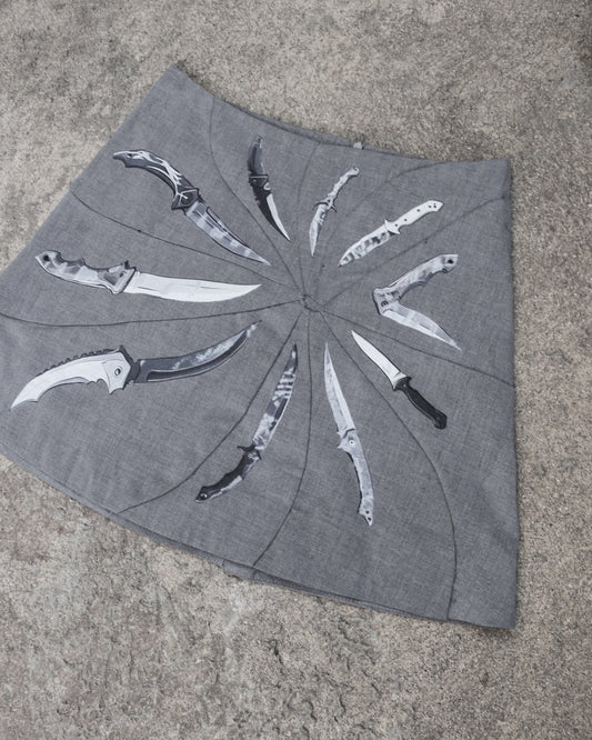 drowning knife a-line skirt