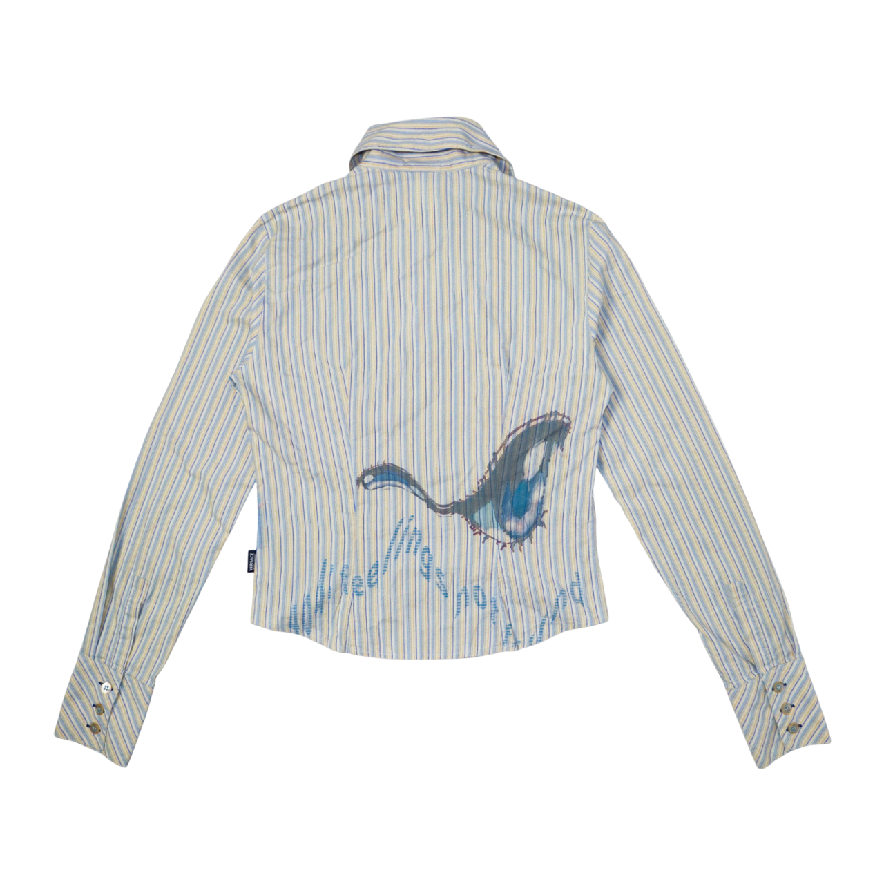 reworked Versace striped shirt