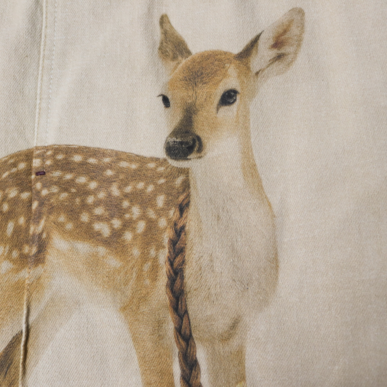 reworked Burberry midi skirt