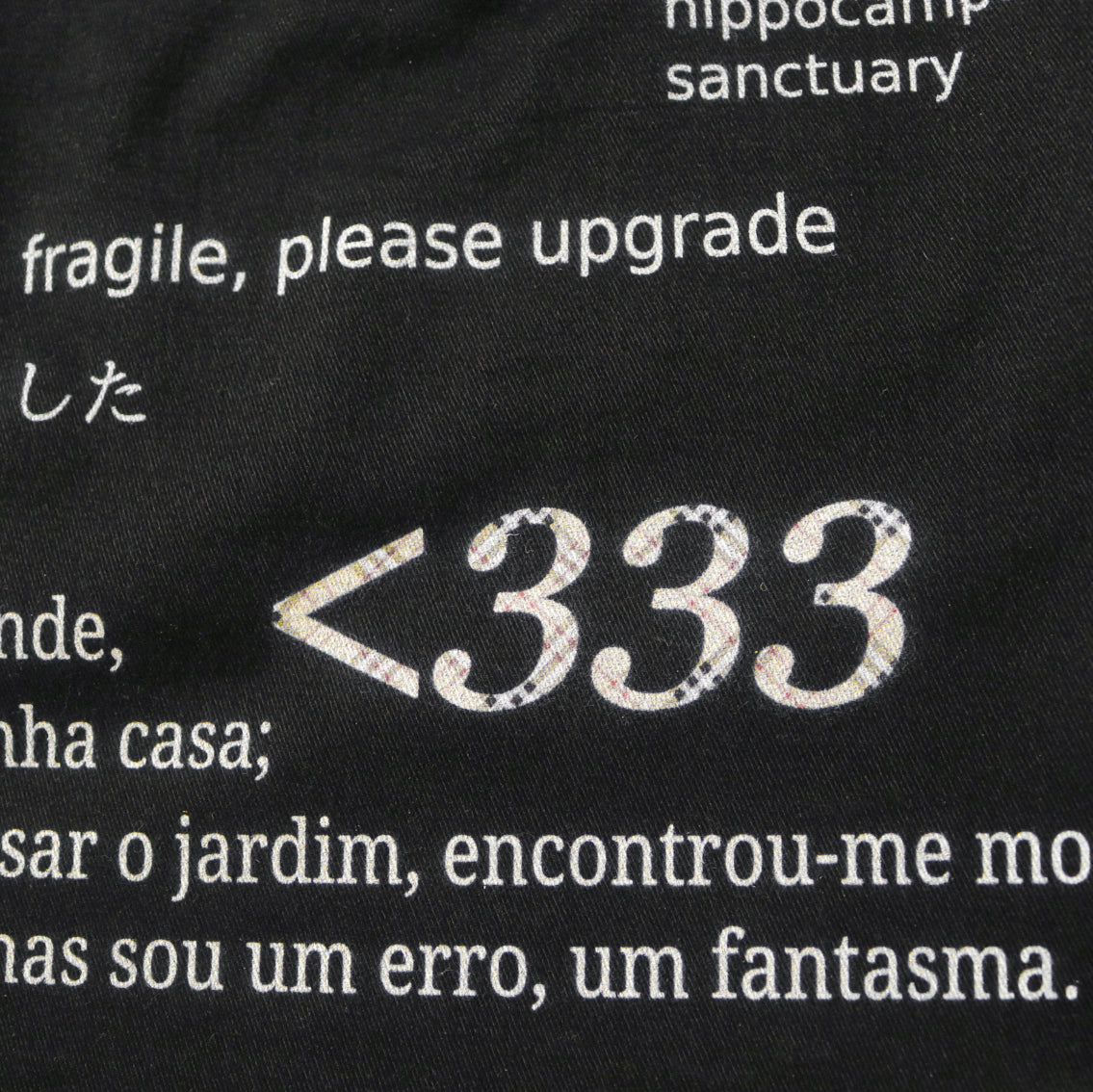 reworked Burberry skirt