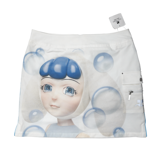 reworked Courrèges skort