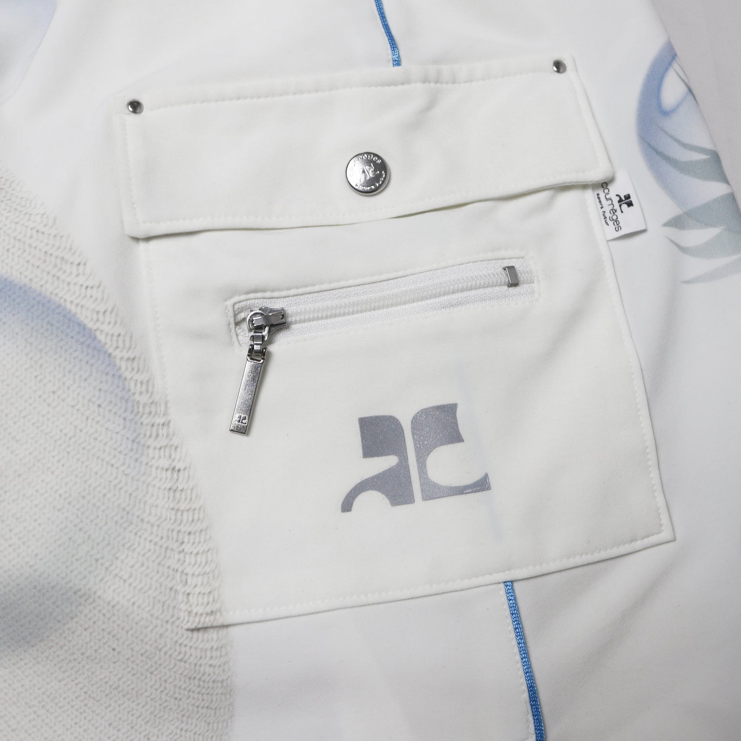 reworked Courrèges skort