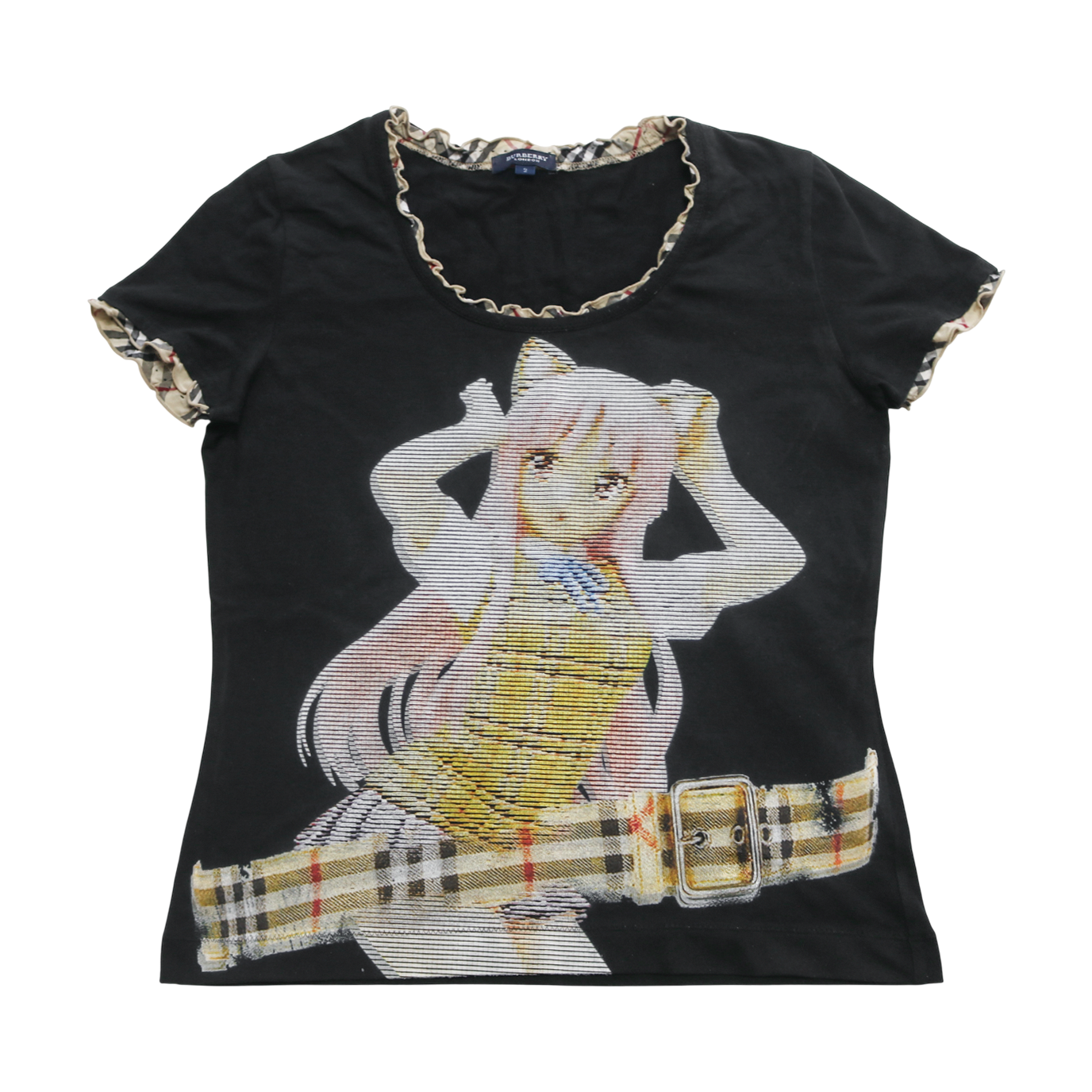 reworked Burberry T-shirt