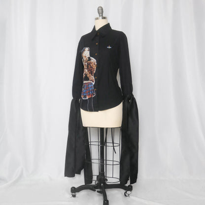 reworked Vivienne Westwood button shirt