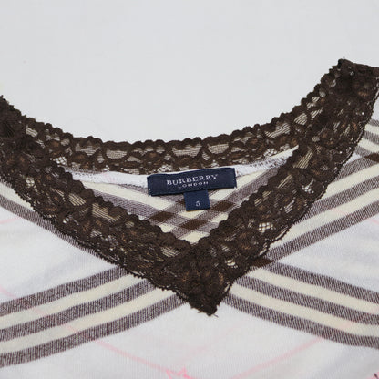 reworked Burberry ribbon T-shirt