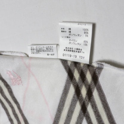reworked Burberry ribbon T-shirt