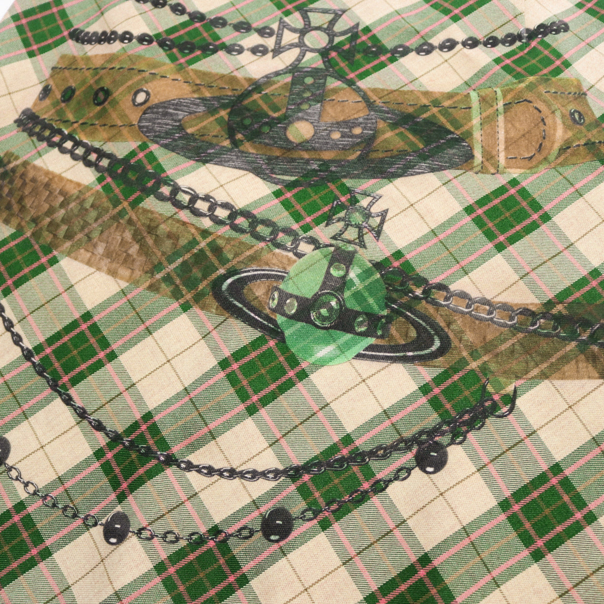 reworked Vivienne Westwood cardigan and skirt set