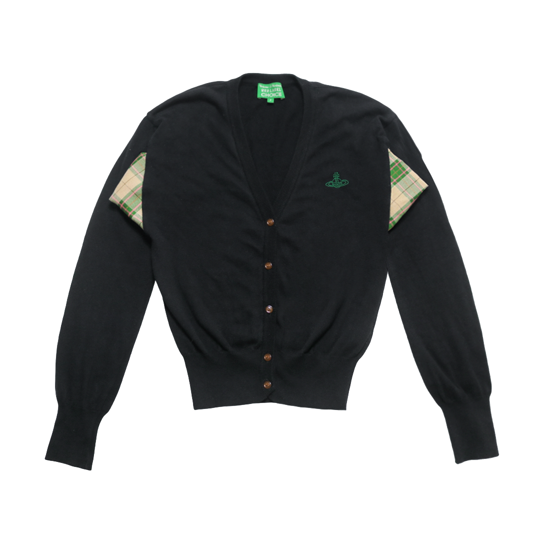 reworked Vivienne Westwood cardigan and skirt set