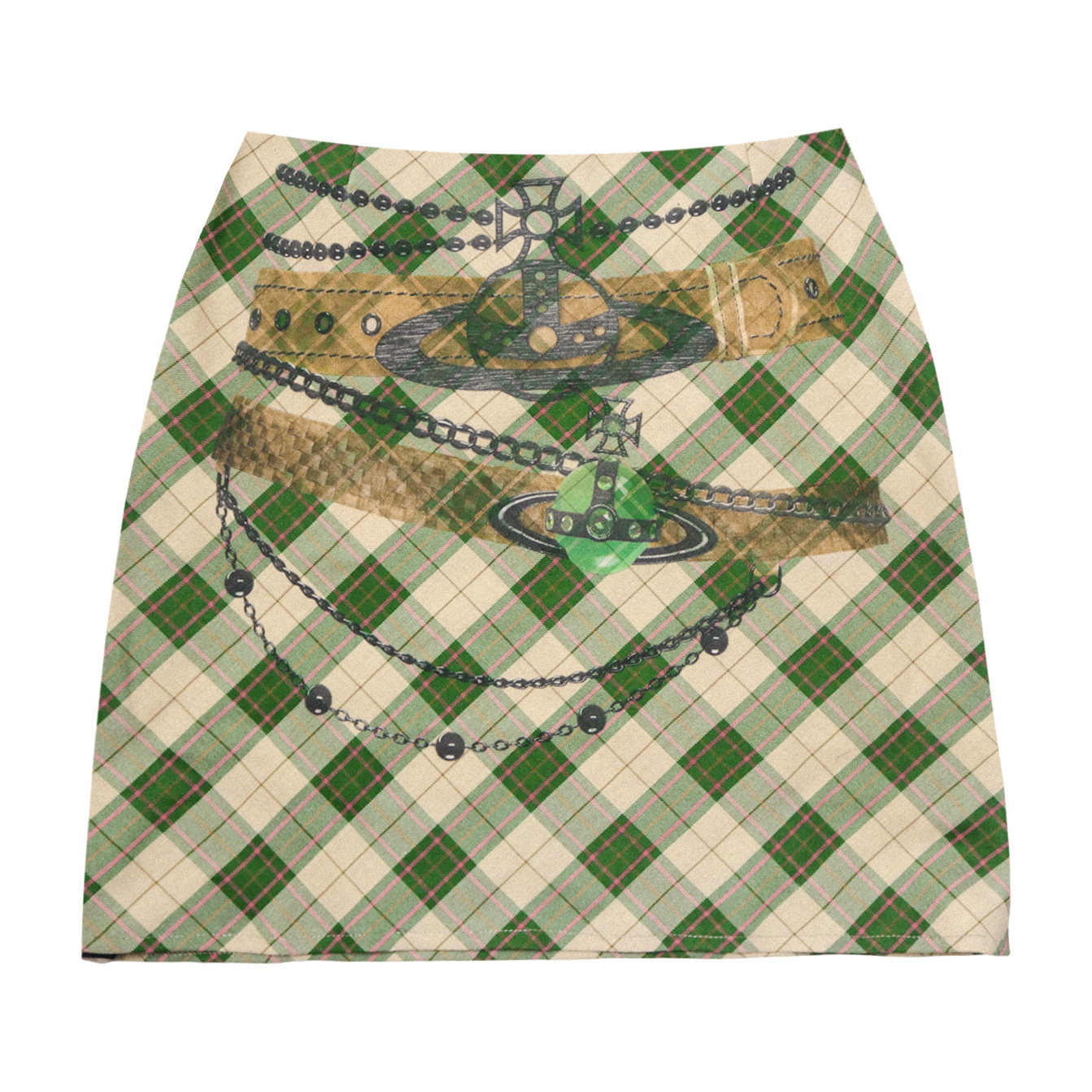 reworked Vivienne Westwood cardigan and skirt set