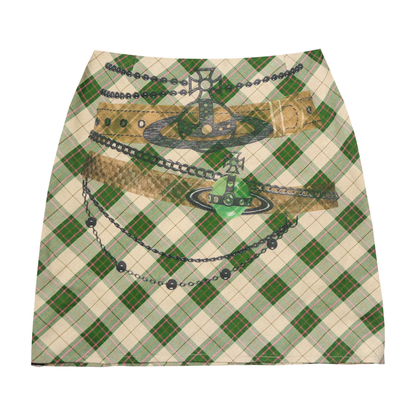 reworked Vivienne Westwood cardigan and skirt set