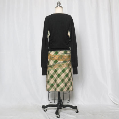 reworked Vivienne Westwood cardigan and skirt set