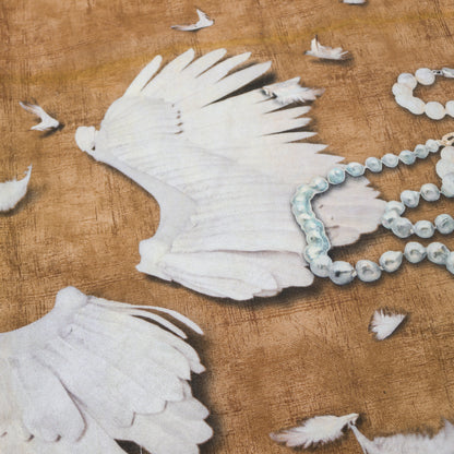 woodgrain maxi skirt