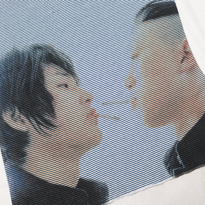 reworked Miss Sixty striped knit polo