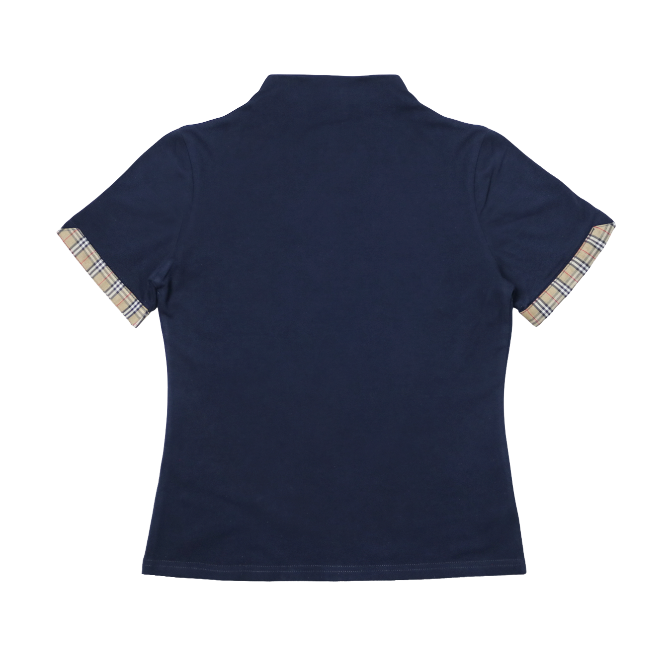 reworked Burberry zip up top