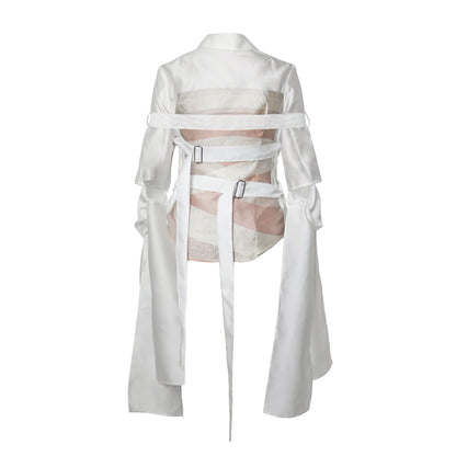 bondage torso print shirt