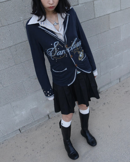 reworked Vivienne Westwood studded jersey blazer - Size 48