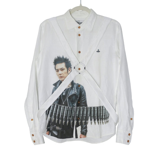 reworked Vivienne Westwood bondage button shirt