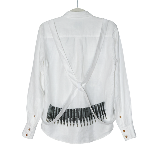 reworked Vivienne Westwood bondage button shirt