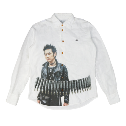 reworked Vivienne Westwood bondage button shirt