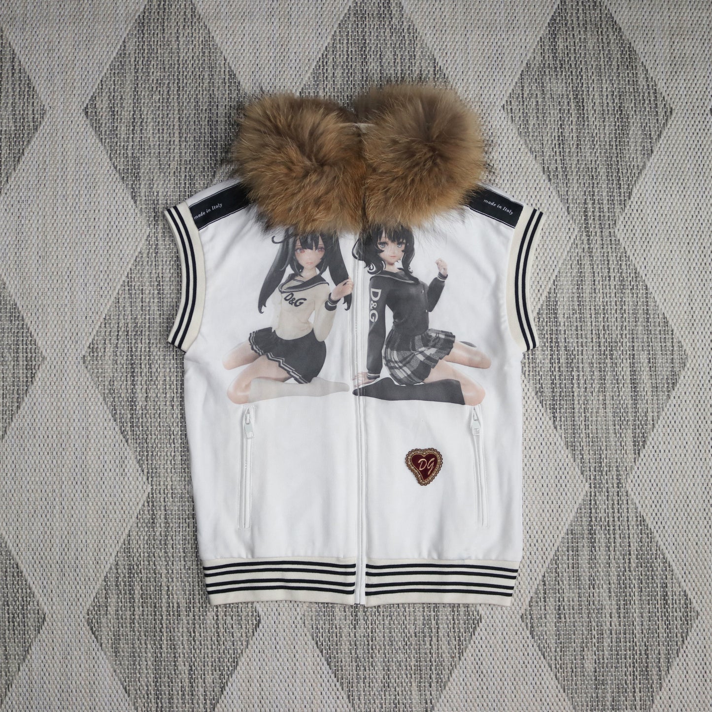 reworked Dolce&Gabbana sleeveless jacket - Size 36