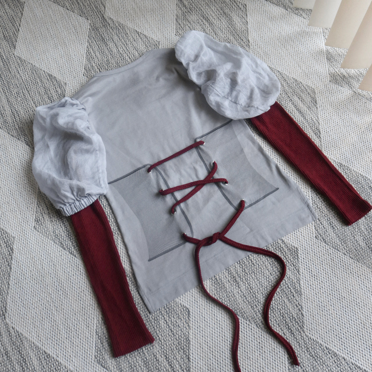 reworked Vivienne Westwood puff sleeve top - Size M