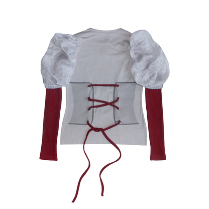 reworked Vivienne Westwood puff sleeve top - Size M