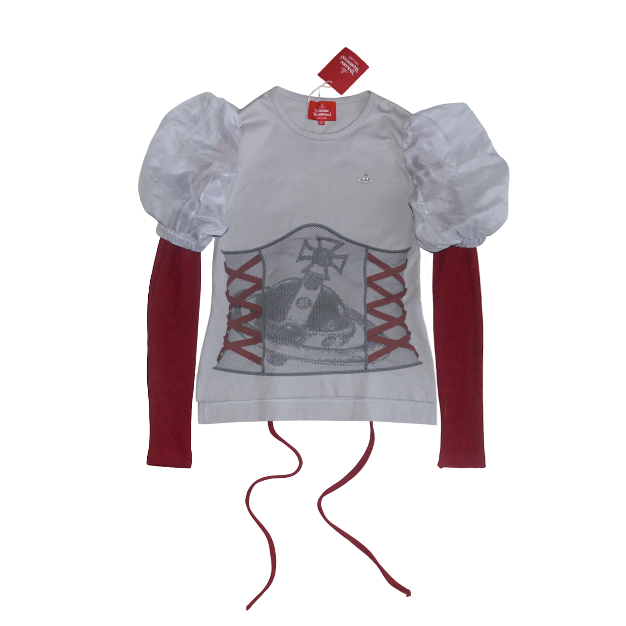 reworked Vivienne Westwood puff sleeve top - Size M