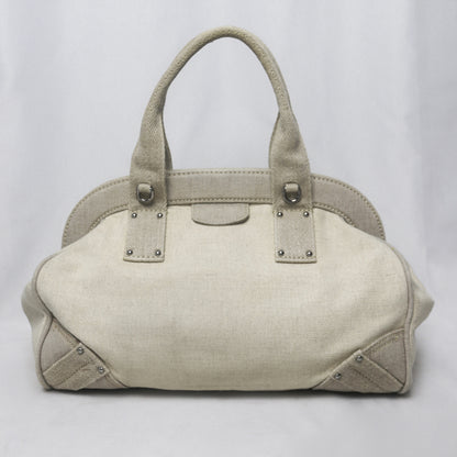 Prada canvas frame bowling bag