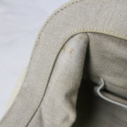 Prada canvas frame bowling bag