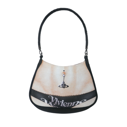 1 of 1 pierced torso print baguette bag