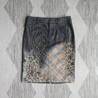 reworked Burberry hoodie and skirt set - Size S/M